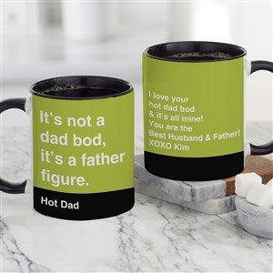 Dad Bod Personalized Coffee Mug - Black - 49200-B