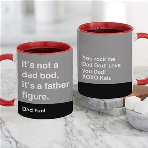 Dad Bod Personalized Coffee Mug 11 oz.- Red - 49200-R
