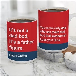 Dad Bod Personalized Coffee Mug 15 oz.- White - 49200-L