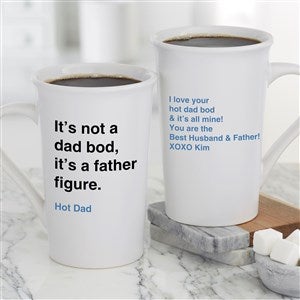 Dad Bod Personalized Latte Mug 16 oz.- White - 49200-U