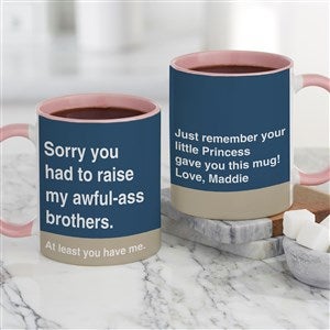 Personalized Dad Coffee Mug - Awful Ass Kids - Pink - 49201-P