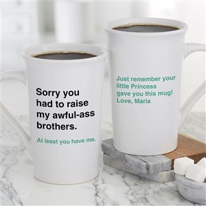 Awful Ass Kids Personalized Latte Mug 16 oz.- White - 49201-U