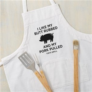 I Like My Pork Pulled Personalized Apron - 49216