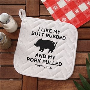 I Like My Pork Pulled Personalized Potholder - 49216-P
