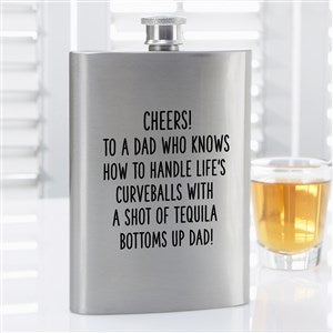 To A Dad Who Knows How To... Personalized Flask - 49217