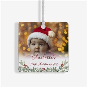 First Noel Personalized Baby Metal Photo Ornament - 49236-1M