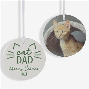 Cat Parent Personalized Ornament- 3.75 Matte - 2 Sided - 49260-2L