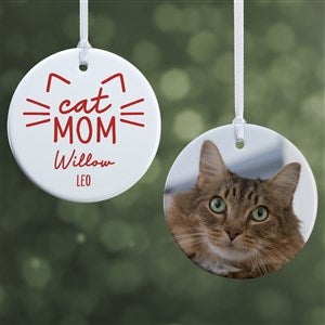 Cat Parent Personalized Ornament- 2.85 Glossy - 2 Sided - 49260-2S