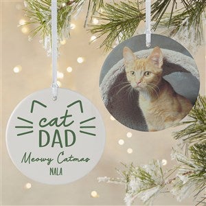 Cat Parent Personalized Ornament- 3.75 Matte - 2 Sided - 49260-2L