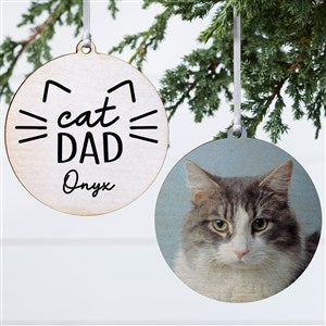 Cat Parent Personalized Ornament- 3.75 Wood - 2 Sided - 49260-2W