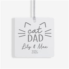 Cat Parent Personalized Ornament- 2.75 Metal - 1 Sided - 49260-1M