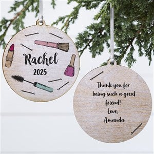 Beauty Queen Personalized Ornament-3.75 Wood - 2 Sided - 49263-2W