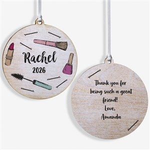 Beauty Queen Personalized Ornament-3.75 Wood - 2 Sided - 49263-2W
