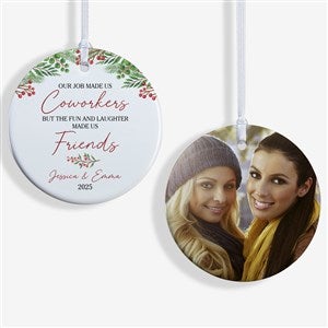 Work Bestie Personalized Coworker Photo Ornament - 49264-2S