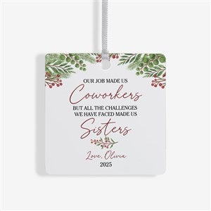 Work Bestie Personalized Metal Coworker Ornament - 49264-1M