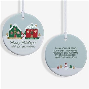 Favorite Neighbor Personalized Christmas Ornament - Glossy - 2 Sided - 49265-2S