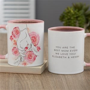 Mothers Loving Hand Personalized Coffee Mug 11 oz.- Pink - 49272-P