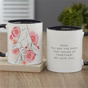 Mothers Loving Hand Personalized Coffee Mug - Black - 49272-B