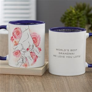 Mothers Loving Hand Personalized Coffee Mug 11 oz.- Blue - 49272-BL