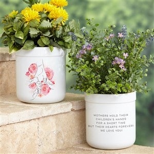 Mothers Loving Hand Personalized Outdoor Flower Pot - 49275