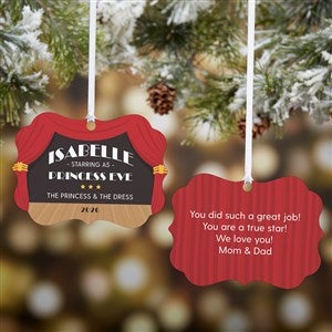 Musical Theater Personalized Metal Christmas Ornament  - 49313