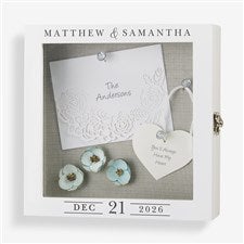 Moody Chic Wedding Engraved Shadow Box - 49321