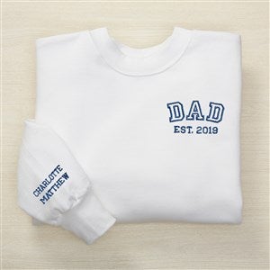 Dads Starting Lineup Embroidered Mens Crewneck Sweatshirt - 49353-S