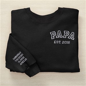 Dads Starting Lineup Embroidered Mens Sweatshirt - ComfortWash - 49353-CWS