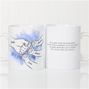 Dads Fist Bump Personalized 30 oz. Oversized Coffee Mug - 49356