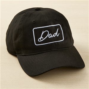 His Classic Embroidered Baseball Cap - Black - 49387-B