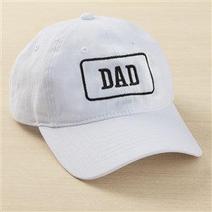 His Classic Embroidered Baseball Cap - White - 49387-W
