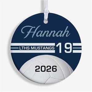 Volleyball Personalized Ornament- 2.85quot; Glossy - 1 Sided - 49404-1S