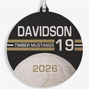 Volleyball Personalized Ornament-3.75quot; Wood - 1 Sided - 49404-1W