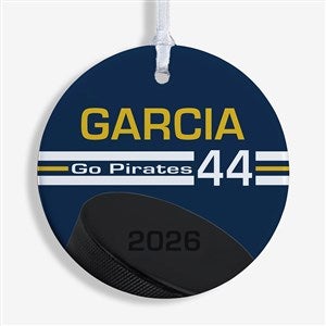 Hockey Personalized Ornament- 2.85quot; Glossy - 1 Sided - 49406-1S