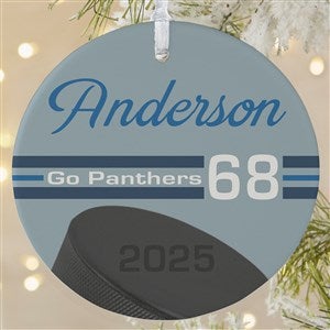 Hockey Personalized Ornament-3.75quot; Matte - 1 Sided - 49406-1L