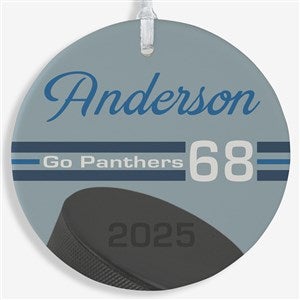 Hockey Personalized Ornament-3.75quot; Matte - 1 Sided - 49406-1L