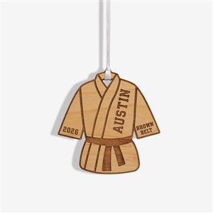 Karate Personalized Wood Ornament - Natural - 49409-N