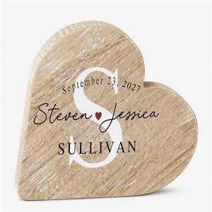 Simply Us Personalized Wooden Heart - 49442