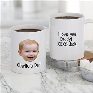 Photo Face Personalized Coffee Mug For Him - White - 49507-S