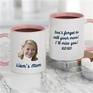 Photo Face Personalized Coffee Mug For Him - Pink - 49507-P