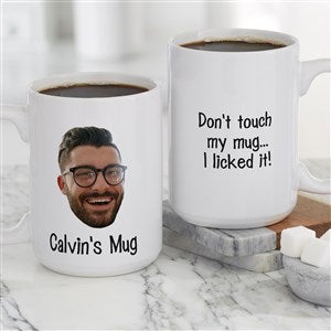 Photo Face Personalized Coffee Mug For Him - Large - 49507-L