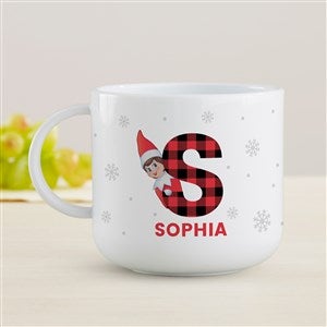 The Elf on the Shelf® Plaid Personalized Kids Mug - 49582-M