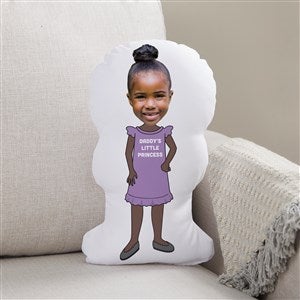 Favorite Girl Personalized Photo Character Throw Pillow - 49698-G