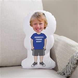 Favorite Son Personalized Photo Character Pillow  - 49698-B
