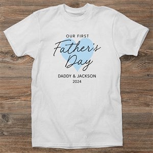 Our First Fathers Day Personalized Mens T-Shirt - 49736-AT