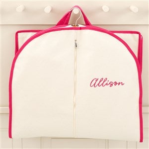Classic Celebrations Embroidered Canvas Garment Bag - Pink - 49755-P