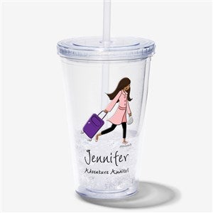 philoSophies® Travel Personalized 17 oz. Acrylic Insulated Tumbler - 49843