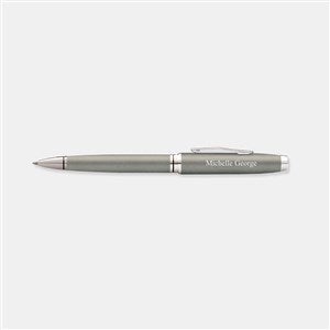 Engraved Cross Coventry Gunmetal Grey w/ Polished Chrome BP Pen - 49883