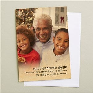 Photo Expressions for Him Personalized 5x7 Wooden Greeting Card - 50031