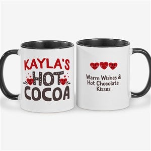 Personalized Kids Valentines Day Hot Cocoa Mug - Black - 50083-B